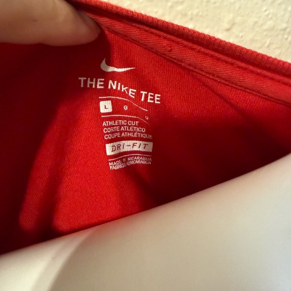 Nike Dri-Fit Classic Red Tee - Picture 6 of 6